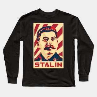 Joseph Stalin Propaganda Poster Long Sleeve T-Shirt